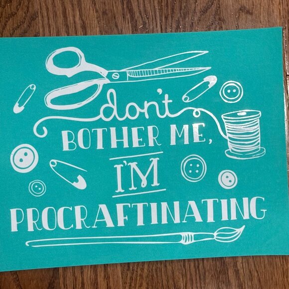 NIP Chalk Couture transfer PROCRAFTINATING - Picture 1 of 1